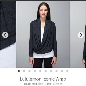 COPY - Lululemon Iconic Wrap - Heathered Black - Size 6